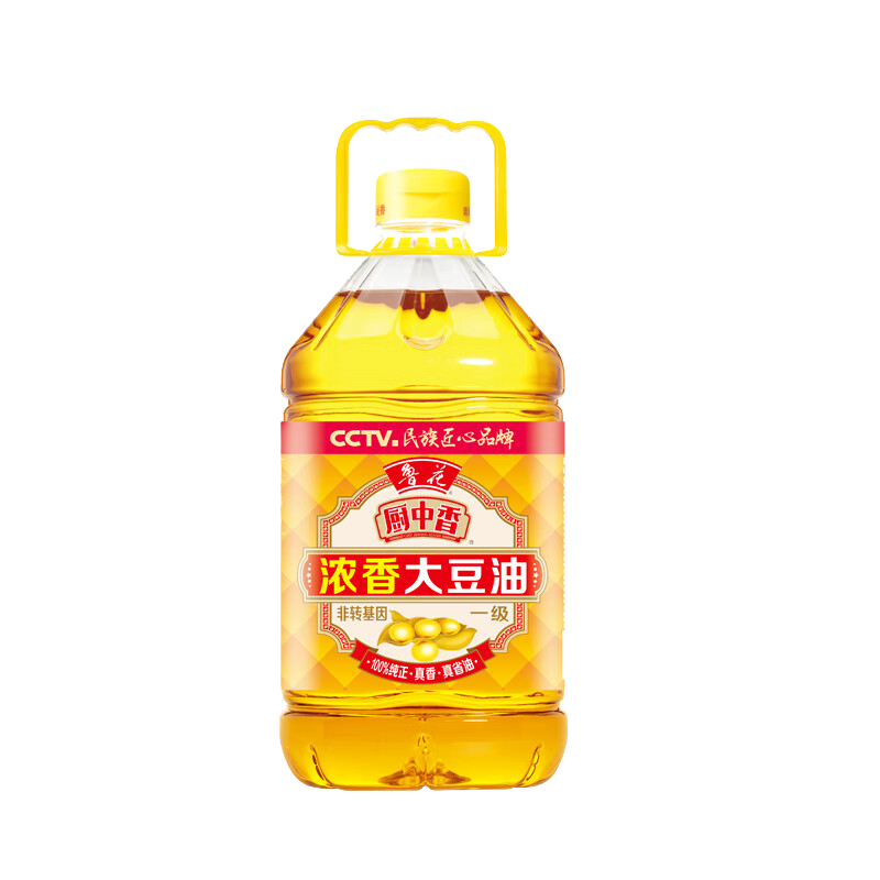 鲁花厨中香浓香大豆油5L