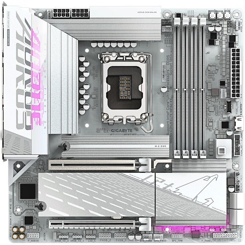 技嘉（GIGABYTE）技嘉冰雕 B860M AORUS ELITE WIFI6E ICE D5 加 intel Ultra 7 265K 原盒核显 需配散热 套装
