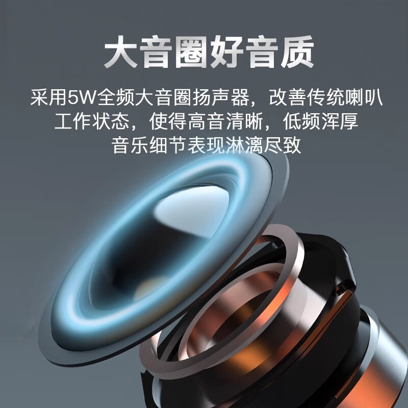 索爱（soaiy）C35迷你音响插卡U盘便携小蓝牙音箱低音炮户外USB音乐播放器充电听歌评书唱戏机升级黑
