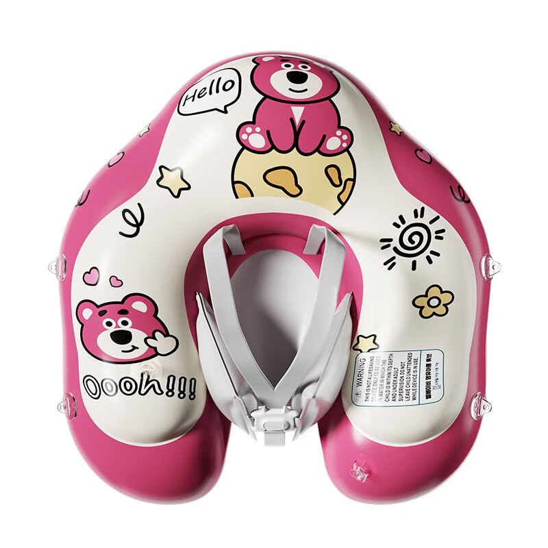 求巧儿童游泳圈加厚宝宝腋下救生圈婴儿趴圈卡通图案座圈