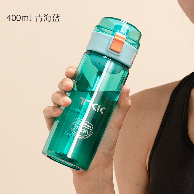 TKK辛格运动水杯 青海蓝 400ML TKK1001 /个