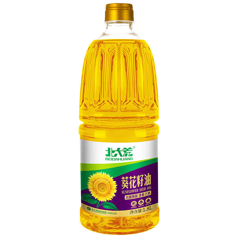 北大荒家用食用油 一级压榨 葵花籽油1.8L