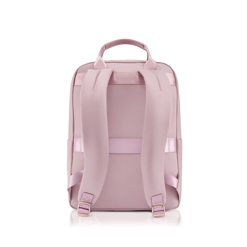新秀丽（Samsonite）双肩包女轻盈背包学生书包14英寸电脑包通勤旅行简约 96Q 粉色
