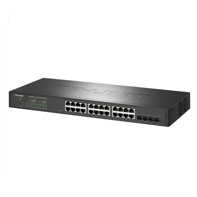 TP-LINK 普联TL-SH2428PE 28口万兆上联云管理PoE交换机4万兆光口24千兆网口网管型