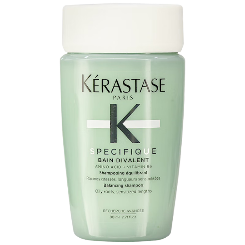 Kérastase卡诗双重功能洗发水 头皮清爽净油氨基酸去油蓬松柔顺 80ml*2瓶