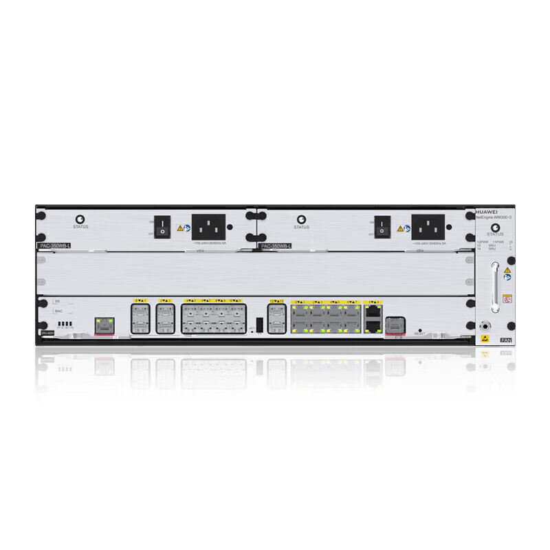 华为（HUAWEI）网络配件模块化路由器企业级 4*SIC,2*WSIC,4*XSIC,4*4GE-2S 350W交流电源16核处理器AR6300-S