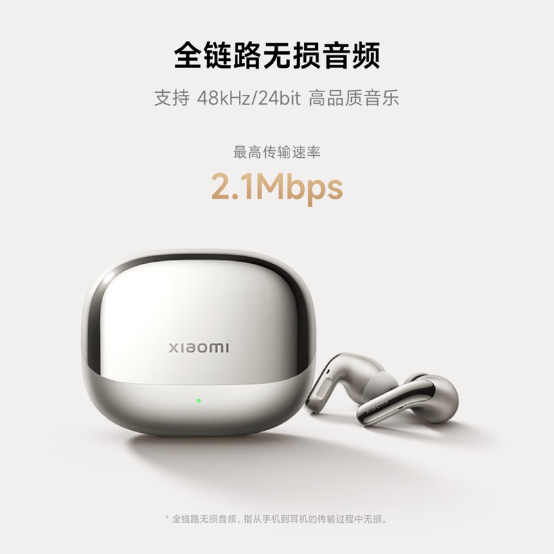小米（MI） Xiaomi Buds 5 Pro 入耳式降噪翻译录音蓝牙耳机适用于安卓苹果手机 钛光金