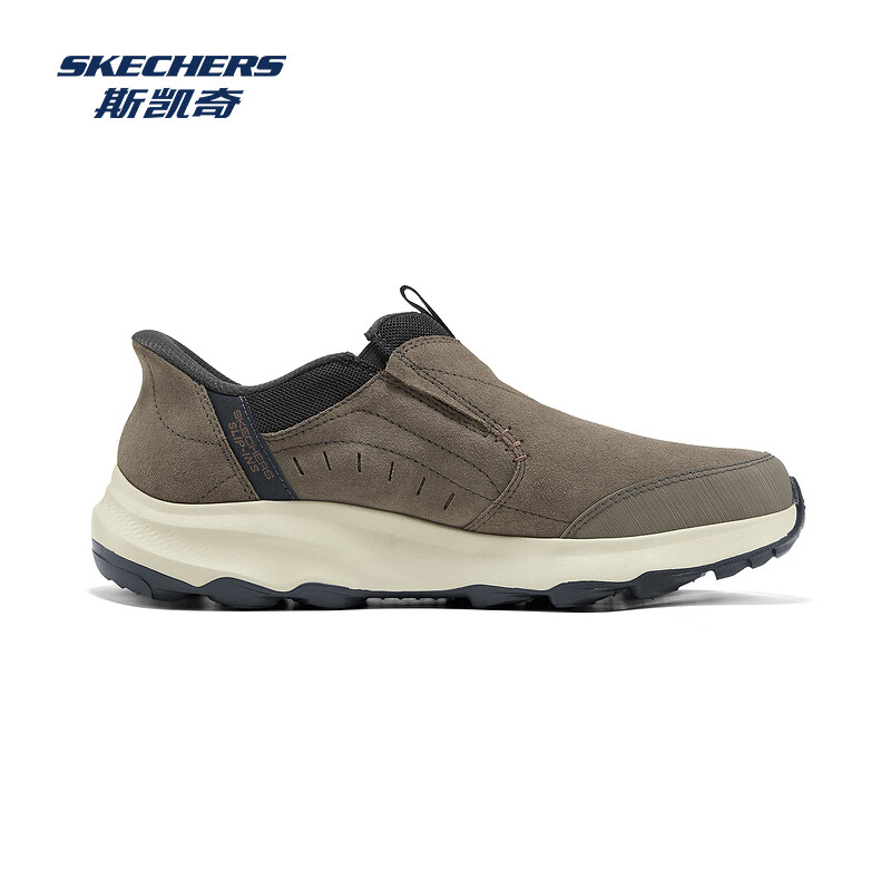斯凯奇（Skechers）新款男一脚蹬厚底舒适休闲健步鞋237786