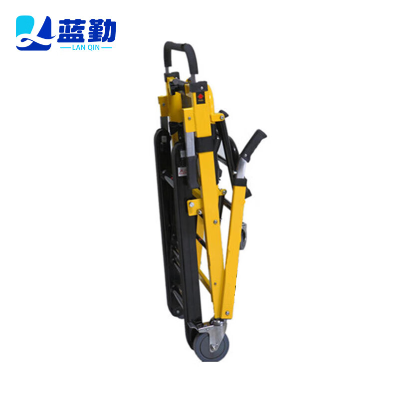 蓝勤折叠铝合金楼梯担架 履带式爬楼轮椅车 多功能上下楼担架 非电动