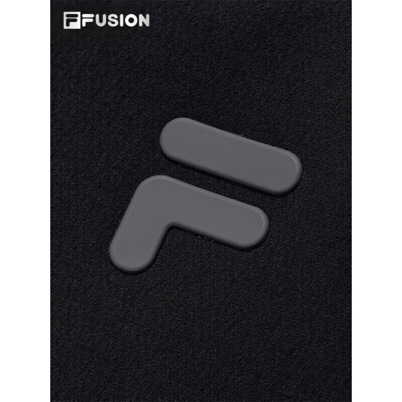 斐乐（FILA）FUSION斐乐潮牌梭织外套男2025春新时尚休闲宽松翻领正黑色S