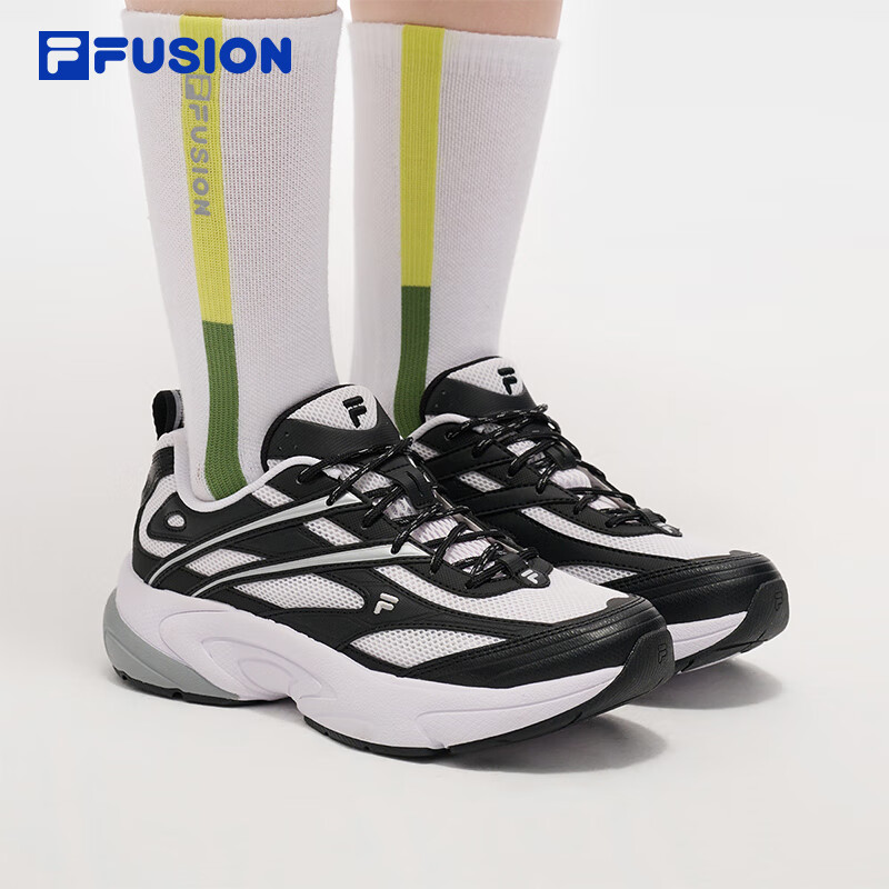 FILAFUSION斐乐潮牌女鞋LIGHT未来潮鞋2025夏季光迹鞋跑步鞋