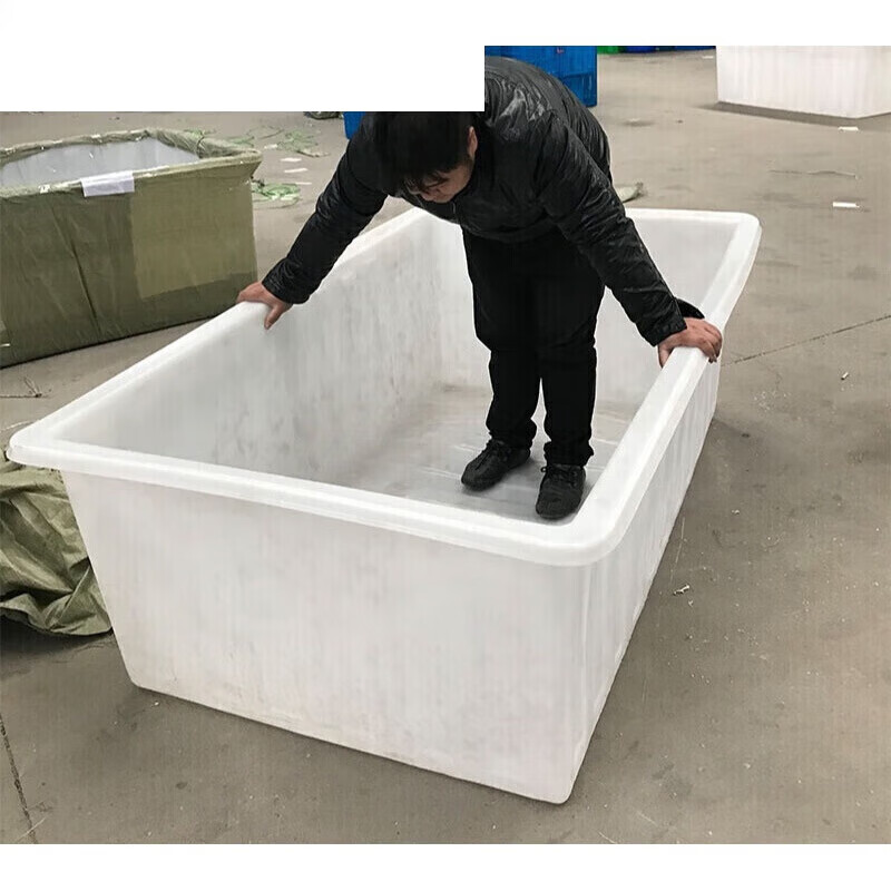 万百达户外大胶桶塑料水箱加厚长方形水槽大号水缸 1000L 158*121*72