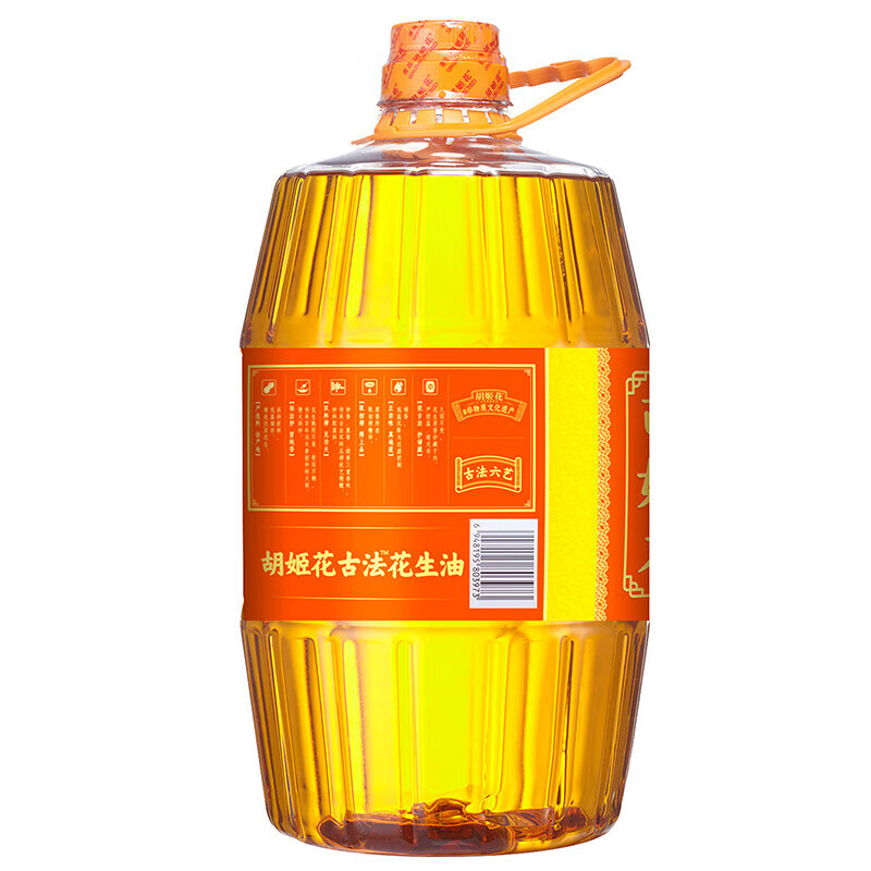 胡姬花 古法花生油 4L 食用油 压榨一级(新老包装随机)