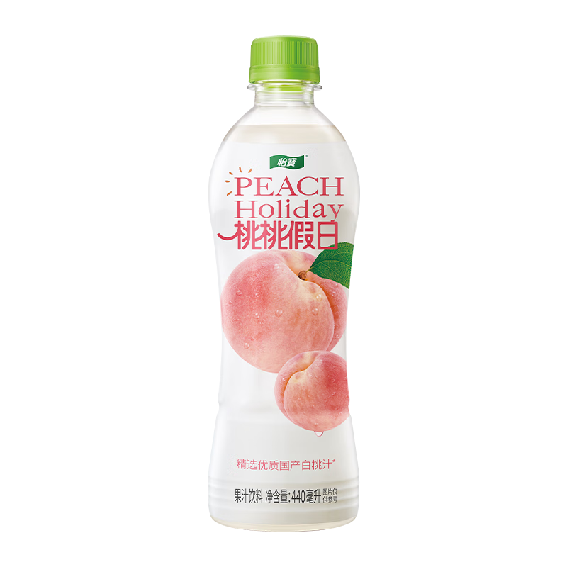 怡宝假日桃桃 夏日解暑果汁 美味甜润 440ml*15瓶*10箱