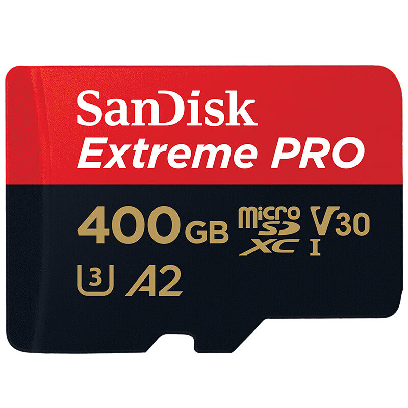 闪迪（SanDisk）SDSQXCZ-400GB TF（MicroSD）存储卡C10 V30 U3 4K A2 至尊超极速移动版内存卡