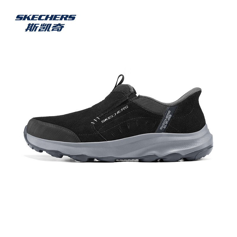 斯凯奇（Skechers）新款男一脚蹬厚底舒适休闲健步鞋237786