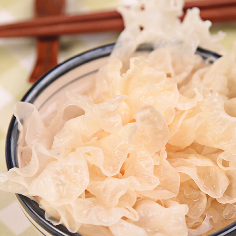 绿帝小银耳100g*1袋  新鲜易泡发银耳 胶质丰富 煲汤甜点小银耳