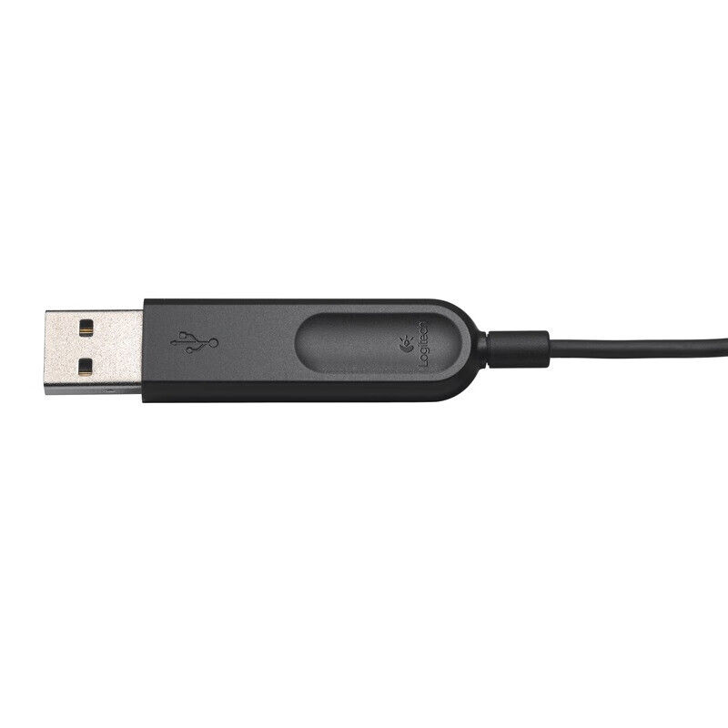 罗技（Logitech）H340 立体声USB耳机耳麦 办公学习视频会议耳机 电脑笔记本耳麦 黑色