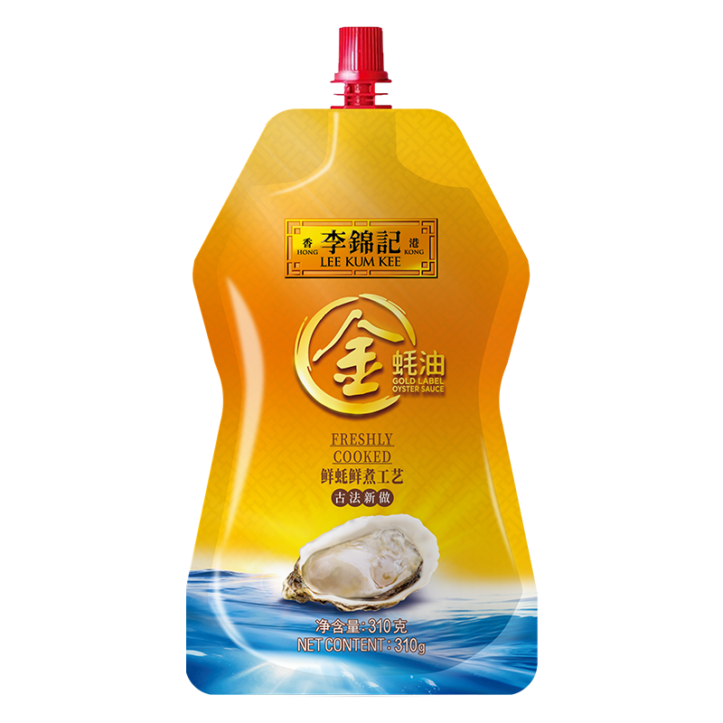 李锦记金蚝油310g*12袋 整箱 家用增味提鲜炒菜火锅蘸料蚝汁