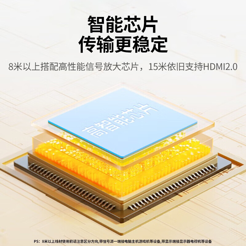 绿联HD131 HDMI2.0 碳纤维锌合金款圆线 2米 4K/60HZ高清线 视频数据连接线