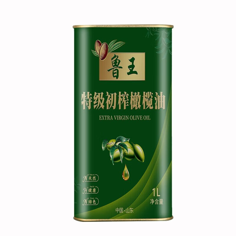 鲁王 特香醇香 香气馥郁 天然浓香 企业好物 初榨橄榄油1L*1罐