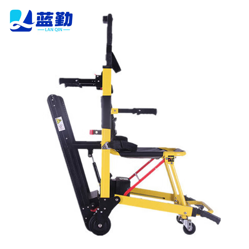 蓝勤折叠铝合金楼梯担架 履带式爬楼轮椅车 多功能上下楼担架 非电动
