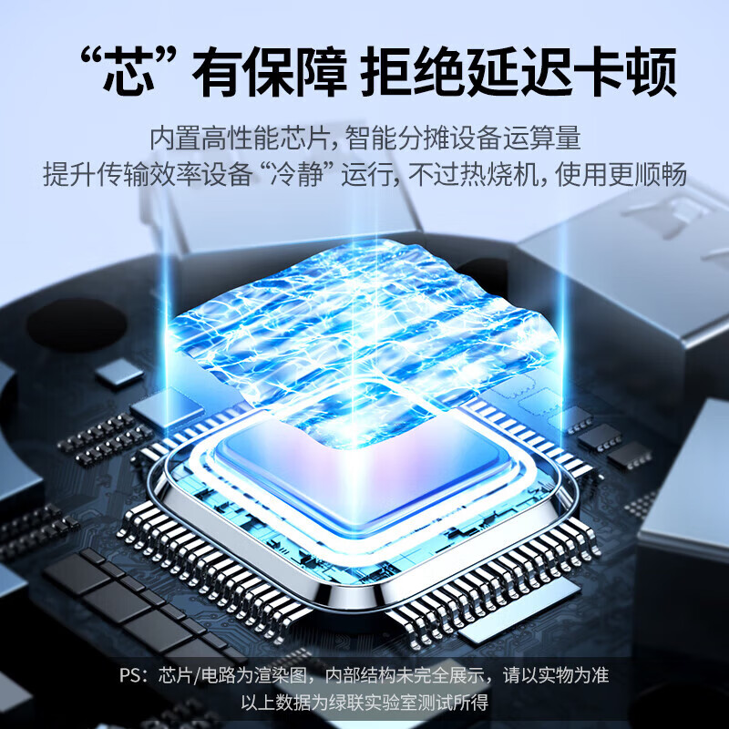 绿联（UGREEN）多功能4口HUB集线器Type-c扩展坞转接头 USB分线器一拖四多接口转换器 CR106 30254