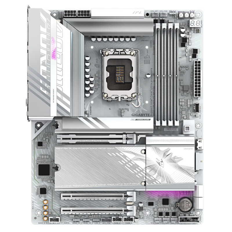 技嘉（GIGABYTE）技嘉冰雕 B860 AORUS ELITE WIFI7 ICE D5 加 intel Ultra 7 265F 原盒无核显 套装