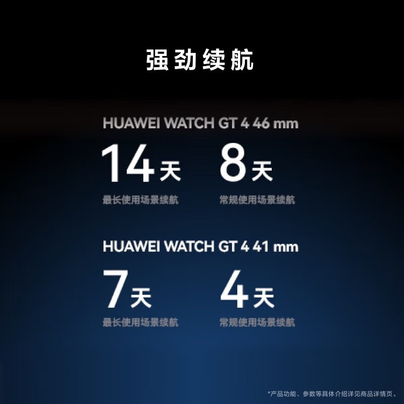 华为（HUAWEI）WATCH GT4智能手表呼吸健康研究心律失常提示华为智能手表gt4 皓月银 支持龙年表盘