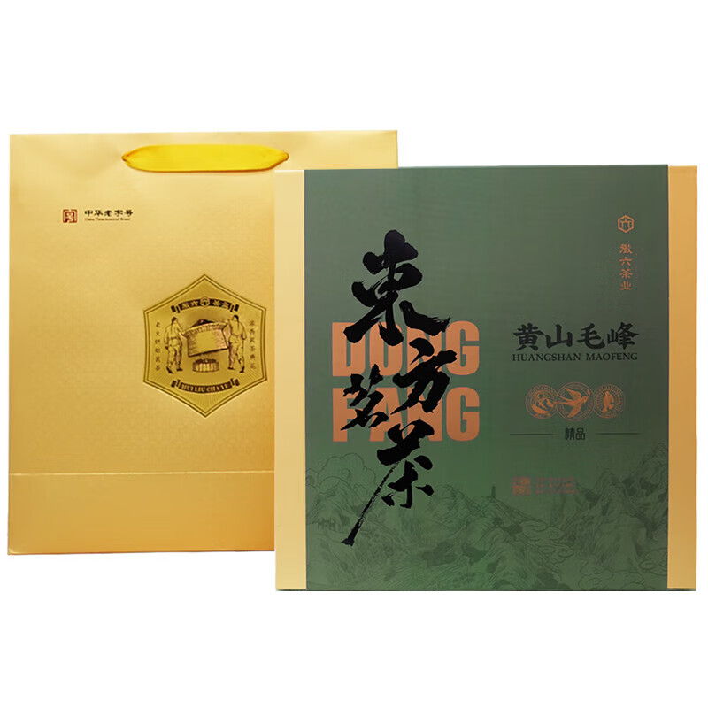 徽六 东方茗茶黄山毛峰60g*4罐特二级礼盒