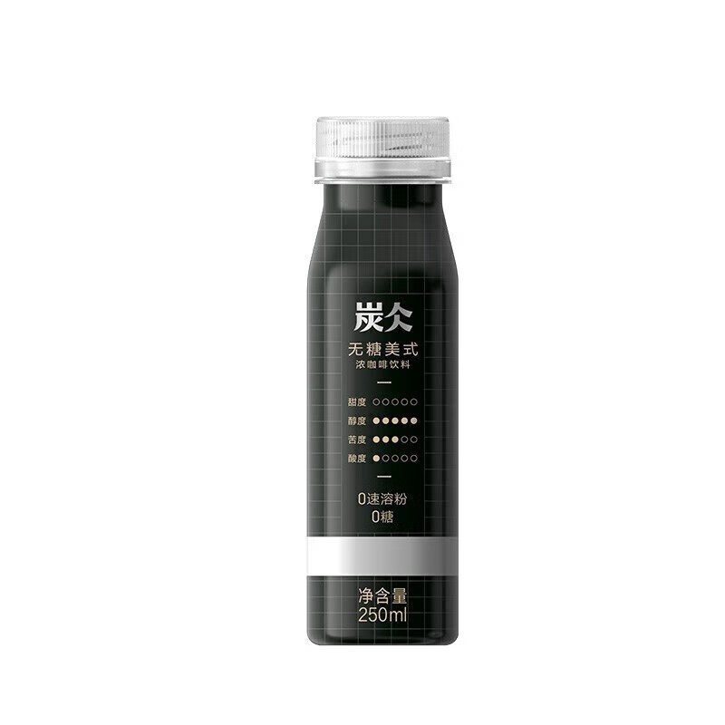 农夫山泉炭仌PET无糖美式咖啡 即饮咖啡250ml*16瓶/箱装