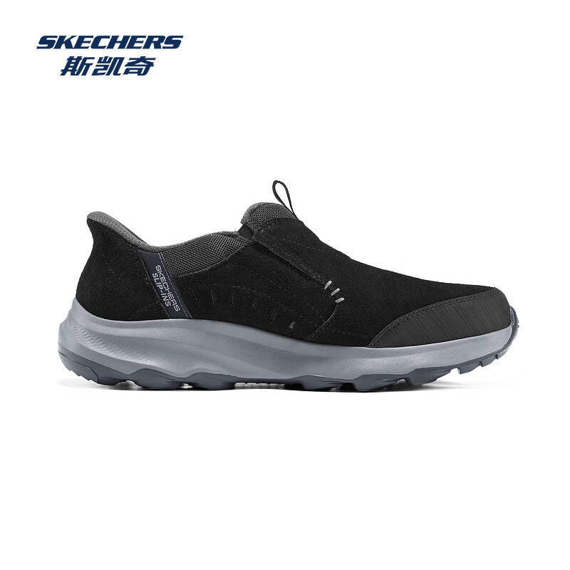 斯凯奇（Skechers）新款男一脚蹬厚底舒适休闲健步鞋237786