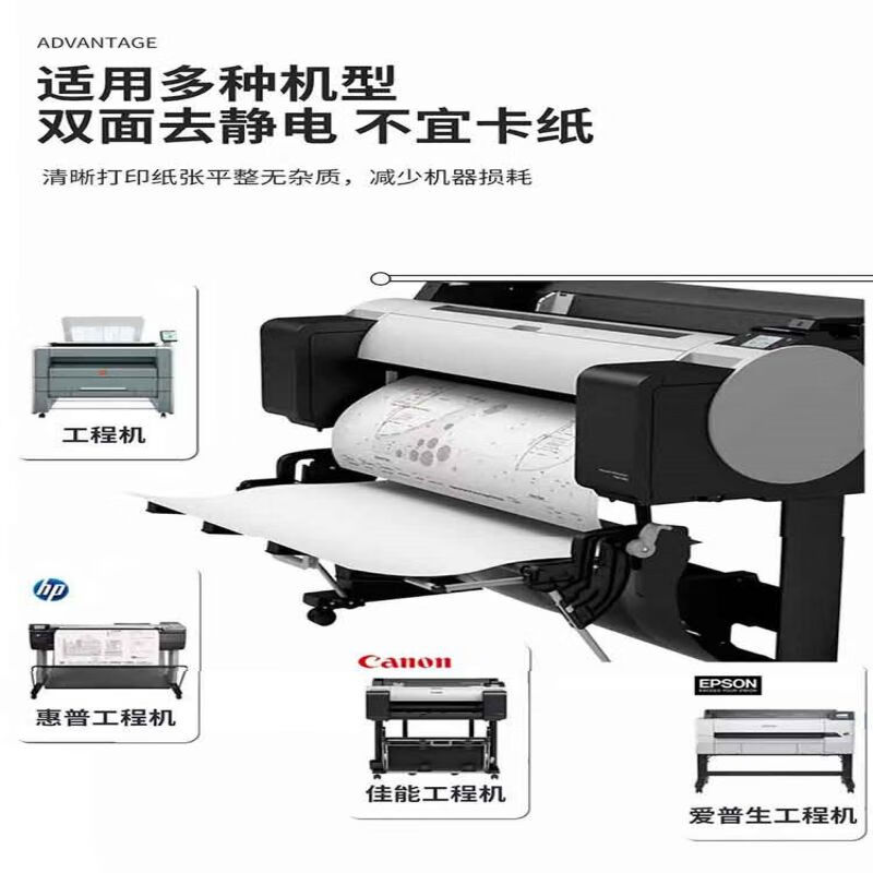 君倪（Junny）80g工程蓝图纸A0 0.88*50米/卷两寸管芯卷筒工程建筑专业绘图纸CAD设计制图纸