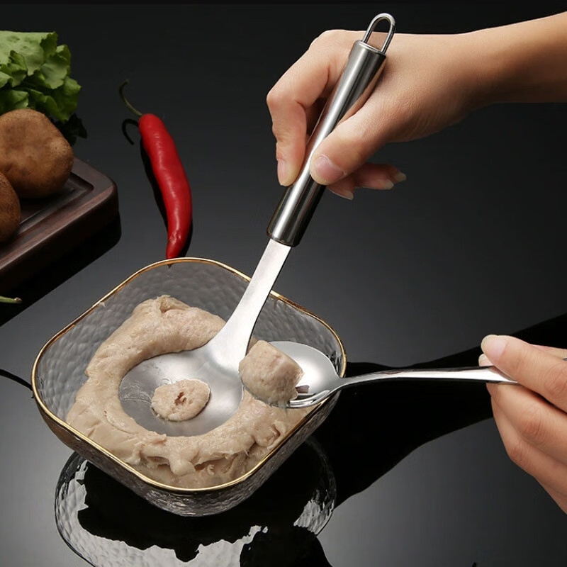 京楚源肉丸辅助勺家用厨房挤丸子制作器鱼丸虾滑手动挖勺工具