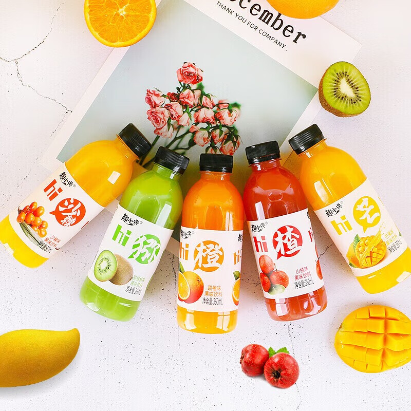 趣小馋 沙棘汁饮料360ml*12瓶 瓶装果味饮料果汁 夏季清凉饮品