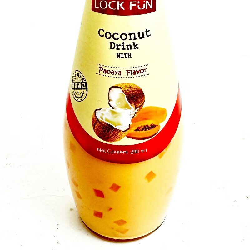 乐可芬椰汁木瓜味290ml*12玻璃瓶（京东快递发货）