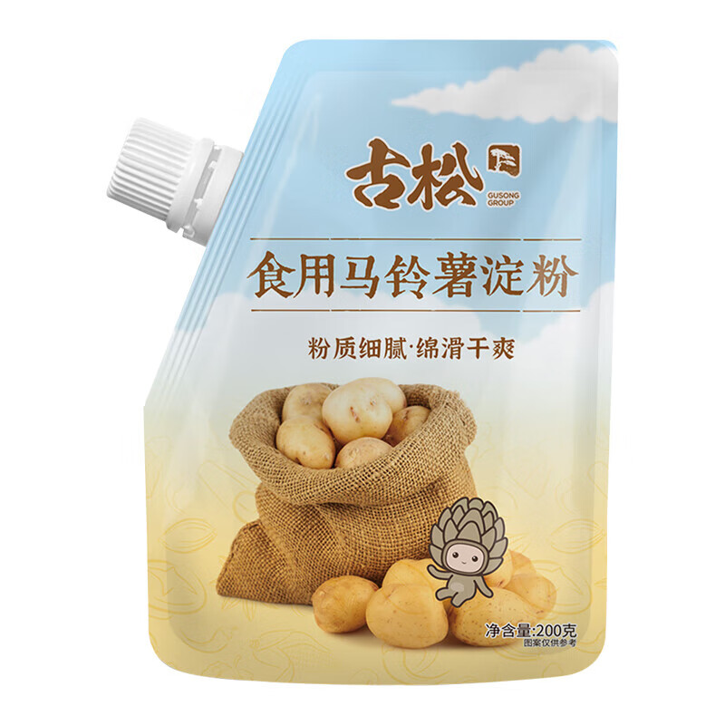 古松 厨房粮油调味带嘴马铃薯淀粉200g