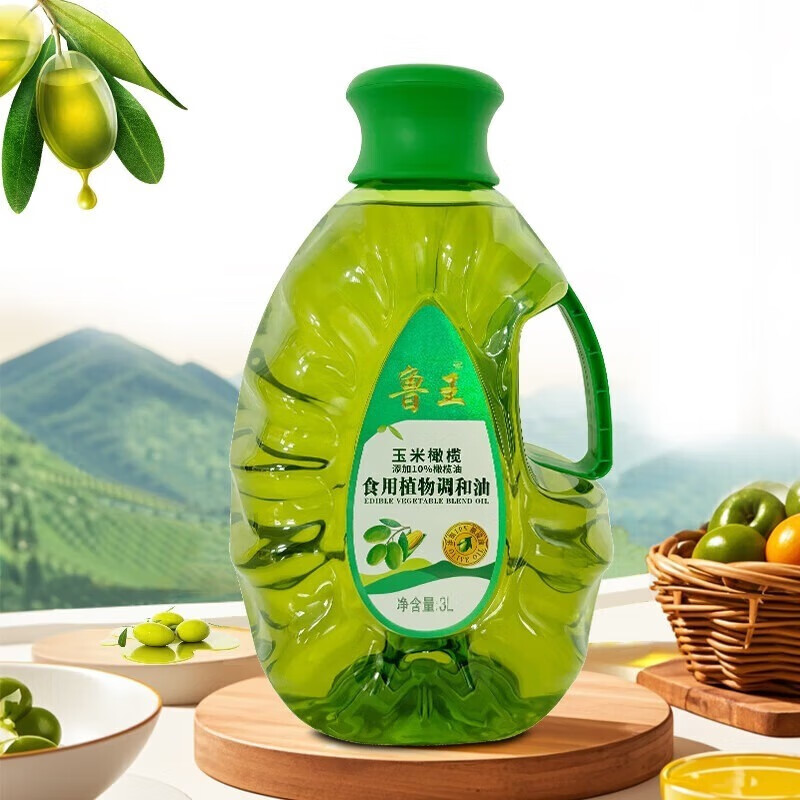 鲁王 味美特香 油味香醇 员工福利 玉米橄榄植物调和油 3L*5桶