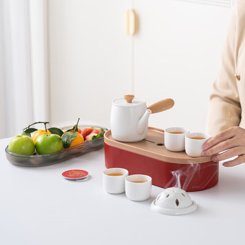 小封有礼四方兴“龙”旅行茶具套装 功夫茶具套装办公茶具套装家用套装