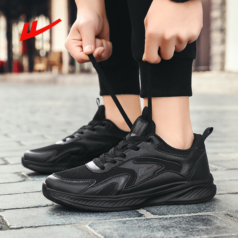 回力男鞋跑步鞋2025夏季男士网面透气小白鞋运动休闲鞋子 白色 40