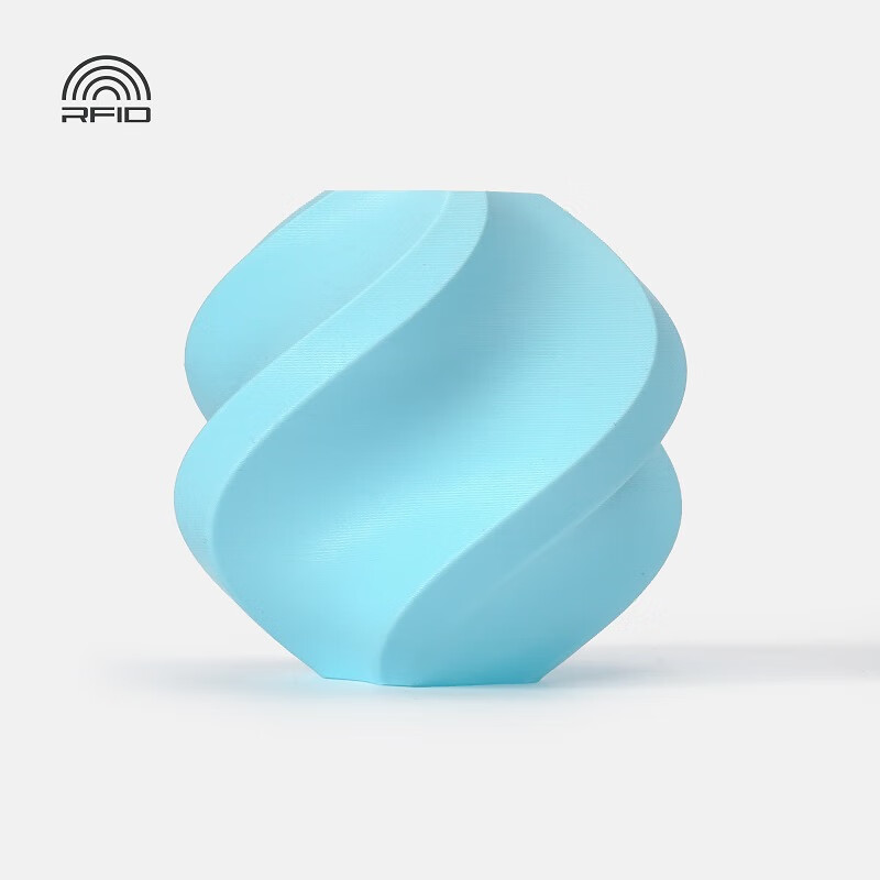 bambulab拓竹3D打印耗材PLA Matte哑光色高韧高速易打印RFID智能识别-净重1kg海蓝色11600含料盘