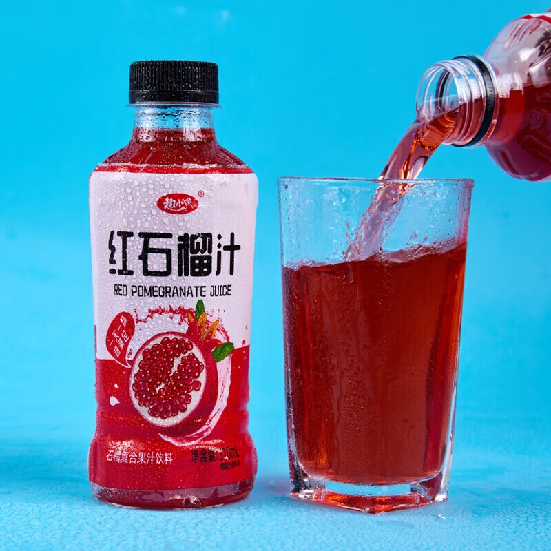 趣小馋 石榴汁饮料310ml*15瓶 小瓶装复合果汁夏季清凉饮品