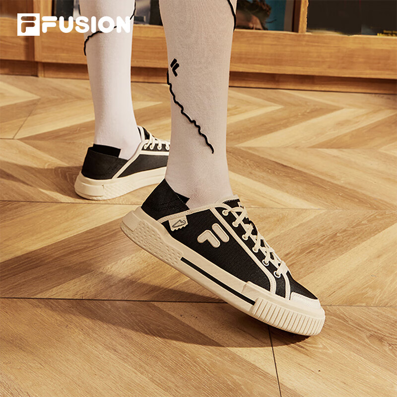 FILA FUSION斐乐官方潮牌帆布鞋女WALLRIDE DX女子潮流运动场下休闲鞋