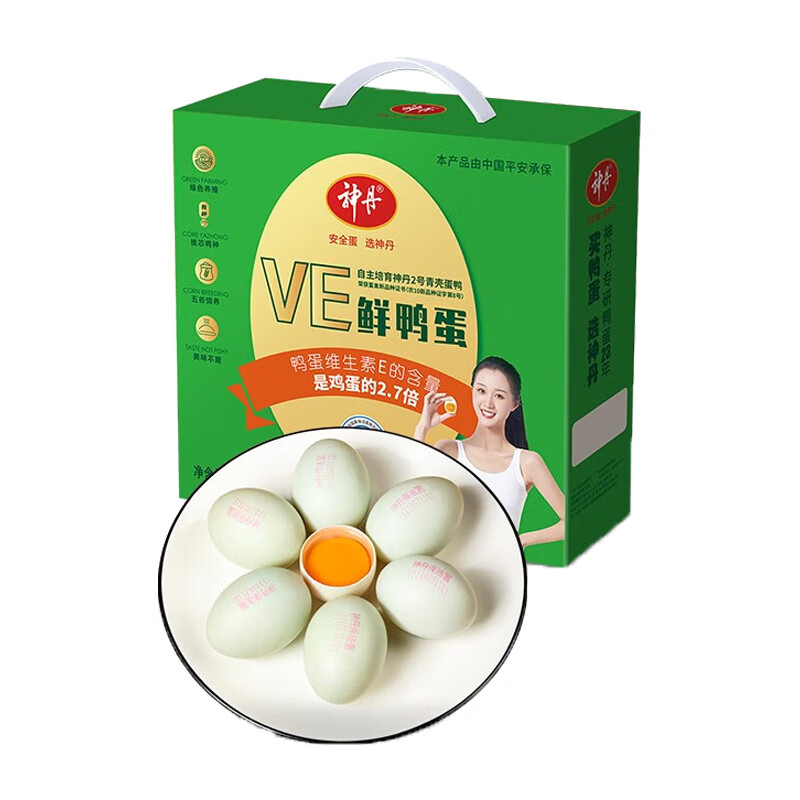 神丹VE鲜鸭蛋65g*12枚 