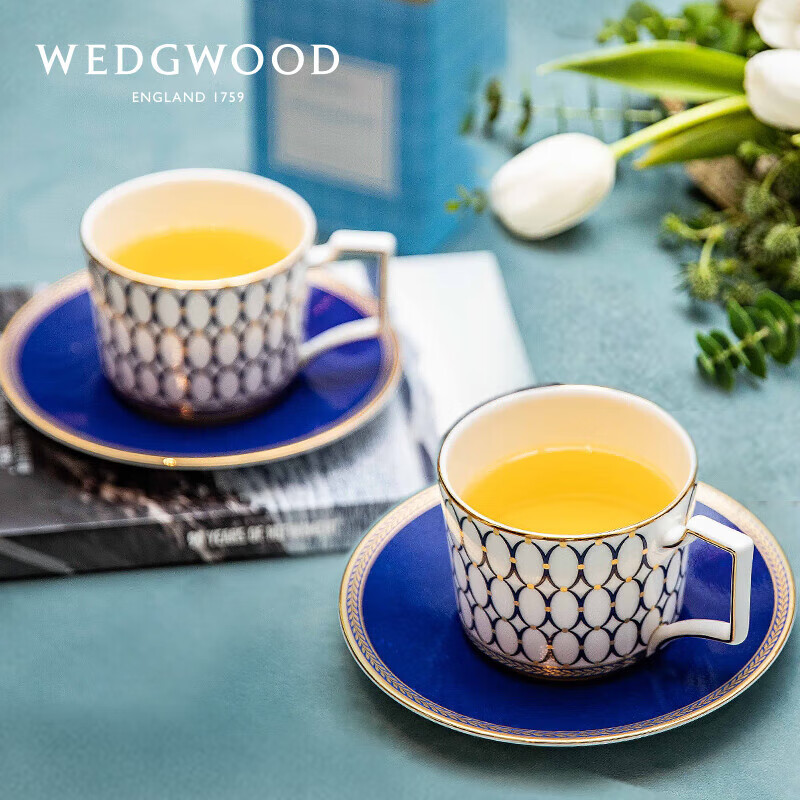 WEDGWOOD威基伍德金粉年华两杯两碟