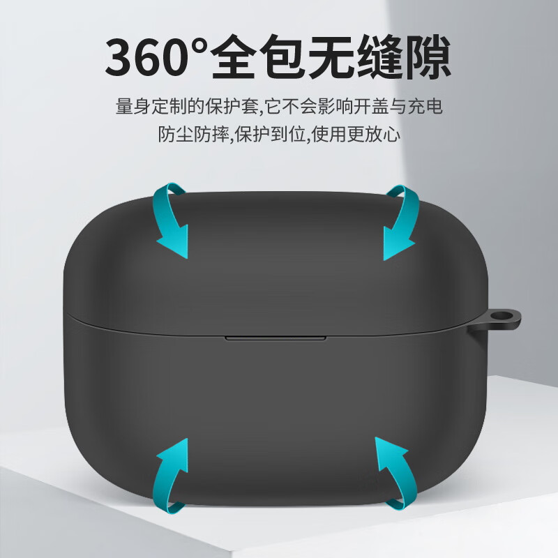 KMaxAI适用索尼 LinkBuds S透明保护套 Sony纯色保护壳 真无线耳机充电仓防摔磨砂套简约超薄软壳