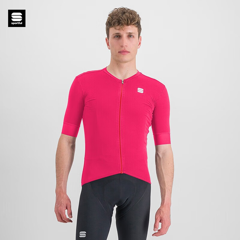 Sportful速破锋男春夏薄款吸湿透气带口袋专业骑行服短袖 371甘草色  XL