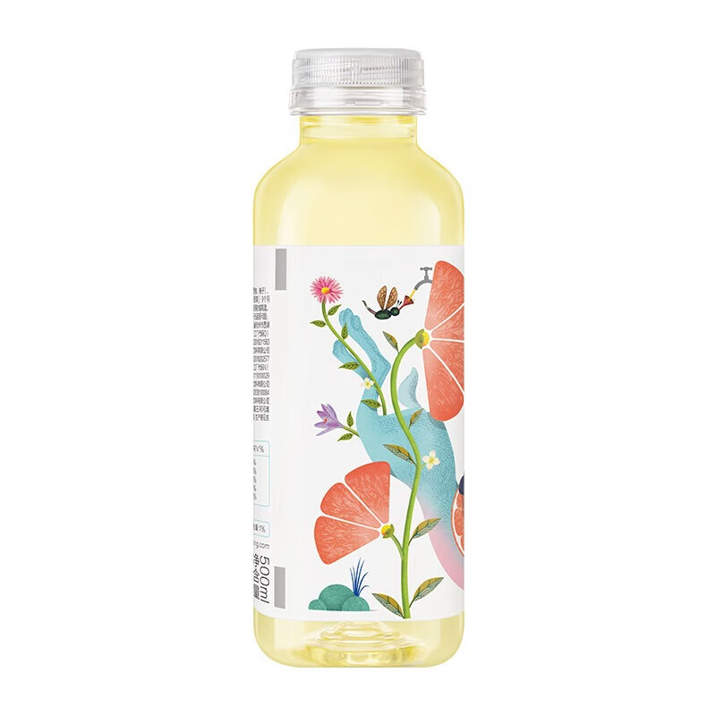 农夫山泉 茶π（茶派）茶饮料 西柚茉莉花茶500ml*15瓶 整箱装