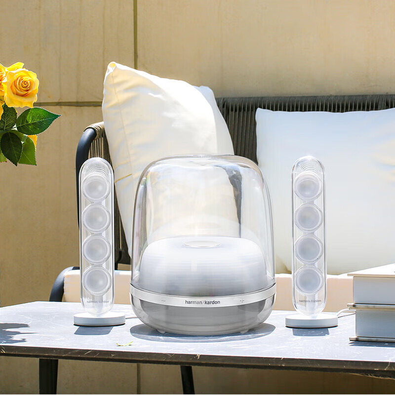 Harman Kardon/哈曼卡顿 音乐水晶四代桌面蓝牙音箱 家用音响 电视电脑音响 音箱 SoundSticks4 无线水晶4