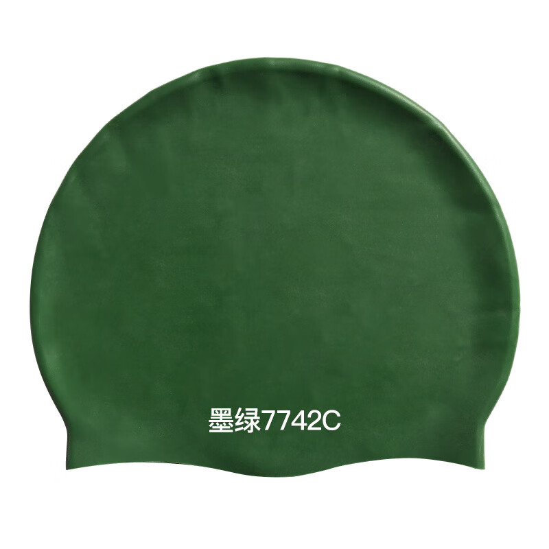 KND2025硅胶泳帽纯色防水潜水帽加大不勒头游泳帽成人款灰蓝 55g
